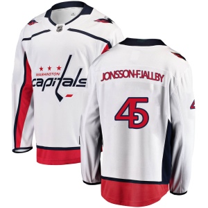 Men's Axel Jonsson-Fjallby Washington Capitals Breakaway Away Jersey - White