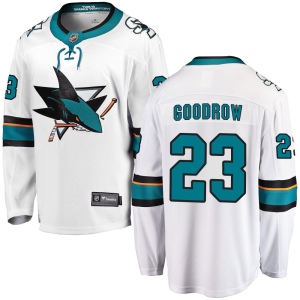 Men's Barclay Goodrow San Jose Sharks Breakaway Away Jersey - White