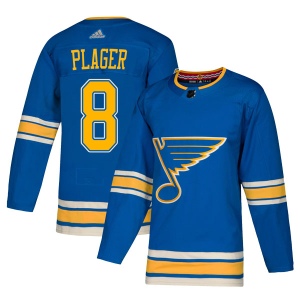 Men's Barclay Plager St. Louis Blues Authentic Alternate Jersey - Blue