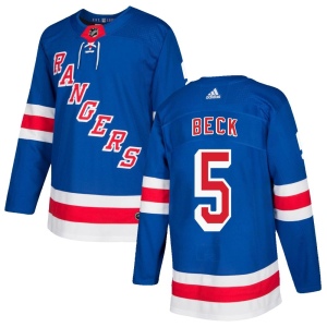 Men's Barry Beck New York Rangers Authentic Home Jersey - Royal Blue