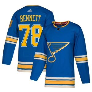 Men's Beau Bennett St. Louis Blues Authentic Alternate Jersey - Blue