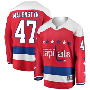 Men's Beck Malenstyn Washington Capitals Breakaway Alternate Jersey - Red