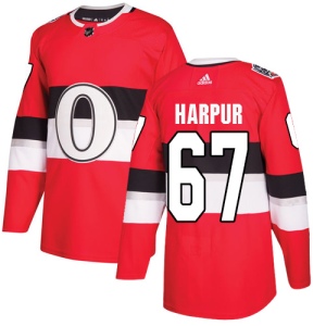 Men's Ben Harpur Ottawa Senators Authentic 2017 100 Classic Jersey - Red