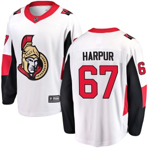 Men's Ben Harpur Ottawa Senators Breakaway Away Jersey - White