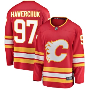 Men's Ben Hawerchuk Calgary Flames Breakaway Alternate Jersey - Red