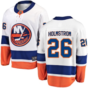 Men's Ben Holmstrom New York Islanders Breakaway Away Jersey - White