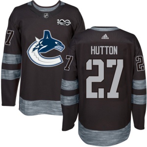 Men's Ben Hutton Vancouver Canucks Authentic 1917-2017 100th Anniversary Jersey - Black