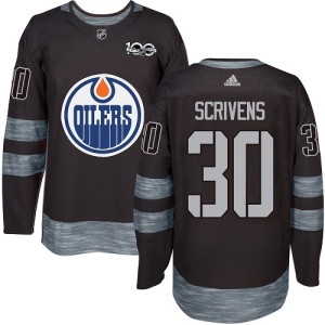 Men's Ben Scrivens Edmonton Oilers Authentic 1917-2017 100th Anniversary Jersey - Black