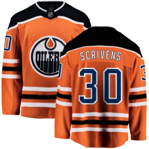 Men's Ben Scrivens Edmonton Oilers Home Breakaway Jersey - Orange