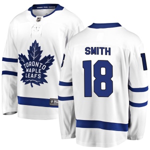 Men's Ben Smith Toronto Maple Leafs Breakaway Away Jersey - White