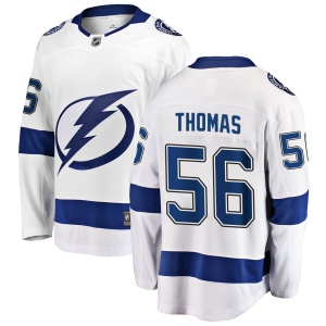 Men's Ben Thomas Tampa Bay Lightning Breakaway Away Jersey - White