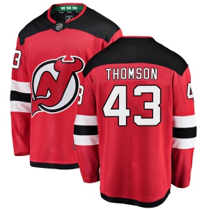 Men's Ben Thomson New Jersey Devils Breakaway Home Jersey - Red