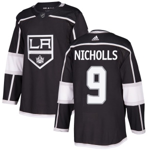 Men's Bernie Nicholls Los Angeles Kings Authentic Home Jersey - Black