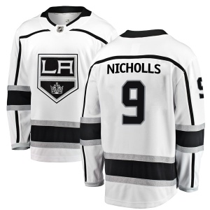 Men's Bernie Nicholls Los Angeles Kings Breakaway Away Jersey - White