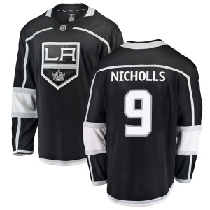 Men's Bernie Nicholls Los Angeles Kings Breakaway Home Jersey - Black