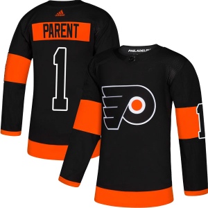 Men's Bernie Parent Philadelphia Flyers Authentic Alternate Jersey - Black