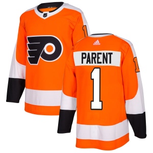 Men's Bernie Parent Philadelphia Flyers Authentic Jersey - Orange