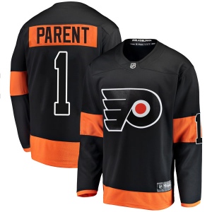 Men's Bernie Parent Philadelphia Flyers Breakaway Alternate Jersey - Black