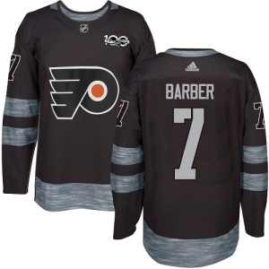 Men's Bill Barber Philadelphia Flyers Authentic 1917-2017 100th Anniversary Jersey - Black