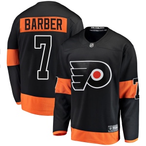 Men's Bill Barber Philadelphia Flyers Breakaway Alternate Jersey - Black