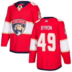 Men's Blaine Byron Florida Panthers Authentic Home Jersey - Red