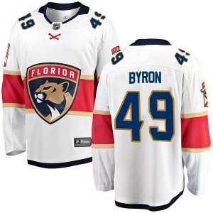 Men's Blaine Byron Florida Panthers Breakaway Away Jersey - White