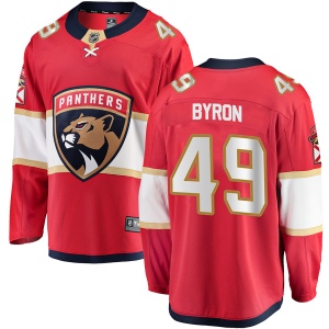 Men's Blaine Byron Florida Panthers Breakaway Home Jersey - Red