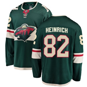 Men's Blake Heinrich Minnesota Wild Breakaway Home Jersey - Green