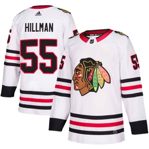 Men's Blake Hillman Chicago Blackhawks Authentic Away Jersey - White