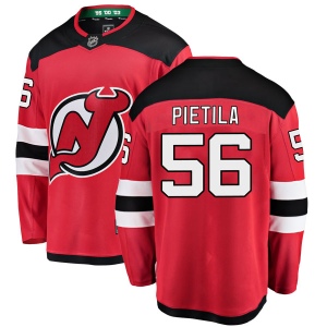 Men's Blake Pietila New Jersey Devils Breakaway Home Jersey - Red