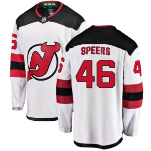 Men's Blake Speers New Jersey Devils Breakaway Away Jersey - White