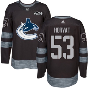 Men's Bo Horvat Vancouver Canucks Authentic 1917-2017 100th Anniversary Jersey - Black