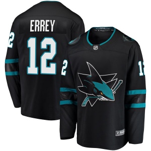 Men's Bob Errey San Jose Sharks Breakaway Alternate Jersey - Black