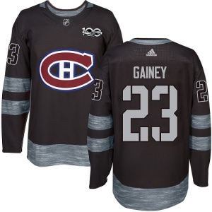 Men's Bob Gainey Montreal Canadiens Authentic 1917-2017 100th Anniversary Jersey - Black