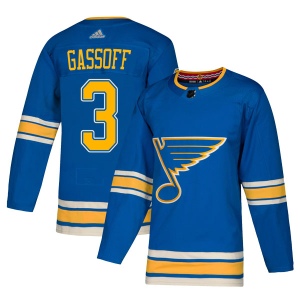 Men's Bob Gassoff St. Louis Blues Authentic Alternate Jersey - Blue