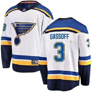 Men's Bob Gassoff St. Louis Blues Breakaway Away Jersey - White