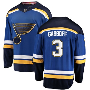 Men's Bob Gassoff St. Louis Blues Breakaway Home Jersey - Blue