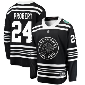 Men's Bob Probert Chicago Blackhawks 2019 Winter Classic Breakaway Jersey - Black