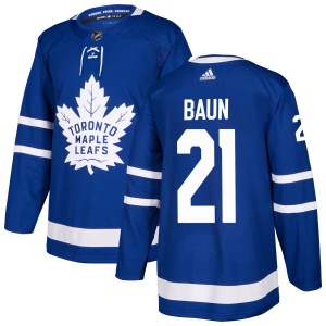 Men's Bobby Baun Toronto Maple Leafs Authentic Jersey - Blue