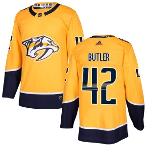 Men's Bobby Butler Nashville Predators Authentic Home Jersey - Gold