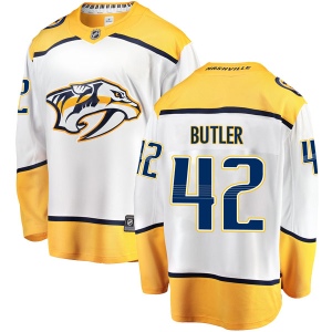 Men's Bobby Butler Nashville Predators Breakaway Away Jersey - White