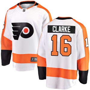 Men's Bobby Clarke Philadelphia Flyers Breakaway Away Jersey - White