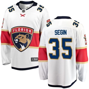 Men's Bobby Segin Florida Panthers Breakaway Away Jersey - White