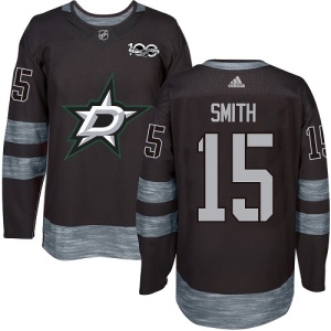 Men's Bobby Smith Dallas Stars Authentic 1917-2017 100th Anniversary Jersey - Black