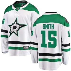 Men's Bobby Smith Dallas Stars Breakaway Away Jersey - White