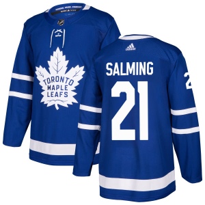 Men's Borje Salming Toronto Maple Leafs Authentic Jersey - Blue