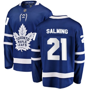 Men's Borje Salming Toronto Maple Leafs Breakaway Home Jersey - Blue