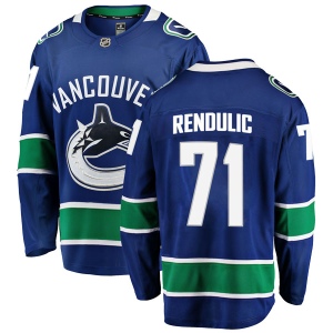 Men's Borna Rendulic Vancouver Canucks Breakaway Home Jersey - Blue