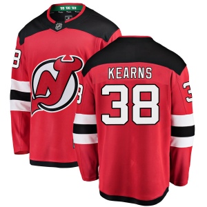 Men's Bracken Kearns New Jersey Devils Breakaway Home Jersey - Red