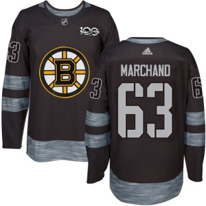 Men's Brad Marchand Boston Bruins Authentic 1917-2017 100th Anniversary Jersey - Black